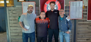 Ergolz Open 2021 - Demi-finalistes Lucky Loser (de gauche à droite) : Roger Tüscher, Fabian Schön, Matthias Dietrich et Marcel Leupi